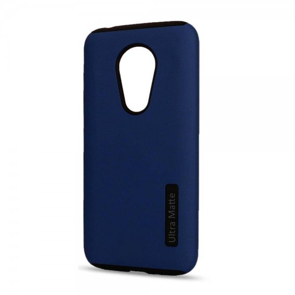 Wholesale Motorola Moto G7 Power Ultra Matte Armor Hybrid Case (Navy Blue)